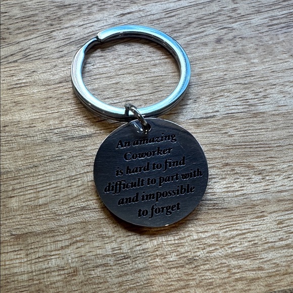 Engraved Keychain with Heartfelt Message - Picture 2 of 2